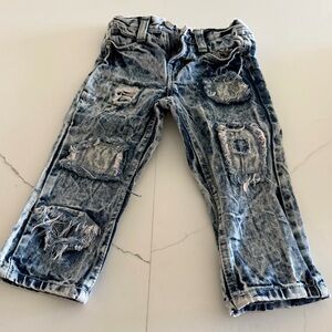 Red ape Distressed Acid Washed Jeans Size 2T